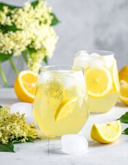 Fototapeta premium Holunderblütenlimonade
