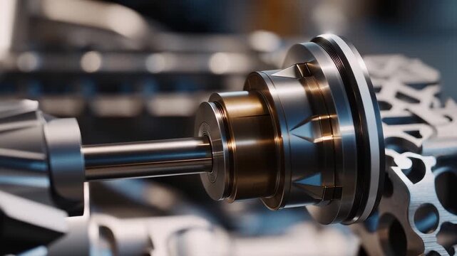 Mechanical motion is driven by the engine piston, which repeatedly moves within the cylinder to transform combustion force into usable power. cinematic color correction, natural uneven lighting yet
