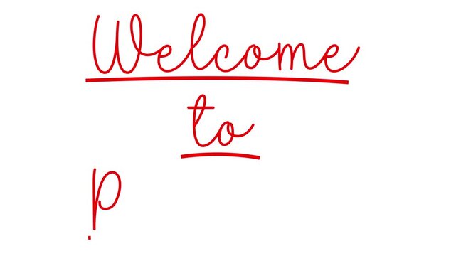 Handwritten Welcome: A welcoming message in elegant script, offering a sense of warmth and invitation, perfect for various occasions.