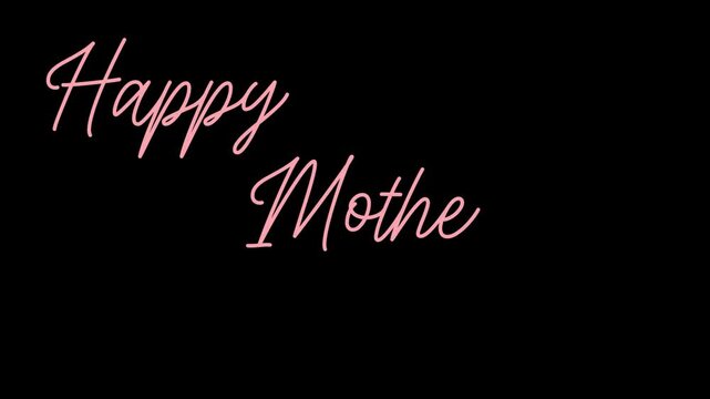 Heartfelt Mother's Day: A simple yet elegant text-based graphic conveys a message of love and appreciation, perfect for celebrating motherhood. 