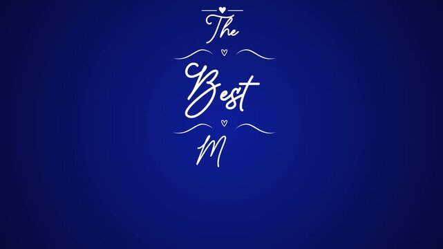A Tribute to Motherhood: An elegant design, bathed in a deep blue hue, proclaims a heartfelt message. This image evokes feelings of love and appreciation, perfect for expressing admiration.