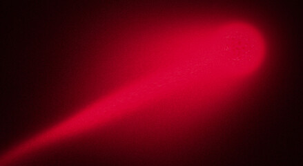 Abstract red laser beam with glowing particle dust against a dark background. Concept of high-speed motion, fiber optics technology, energy stream, or cosmic comet in deep space for creative design. © Supat suttiso