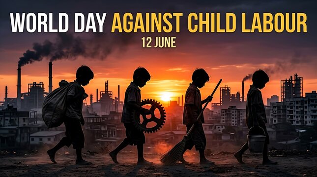 World day against child labour raising awareness for ending exploitation and protecting children's rights