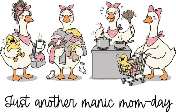 Just Another Manic mom-day svg, Funny mom quote svg, Motherhood svg, Mom life svg, Mother's Day svg