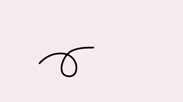 Arrow icon continuous line 4K animation video showing direction and growth on a clean background