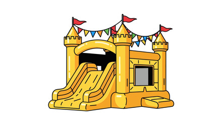 Inflatable Castle Bouncy Kids Play Structure. © Gisel