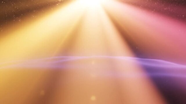Divine Light Beam Illuminating a Spiritual Horizon