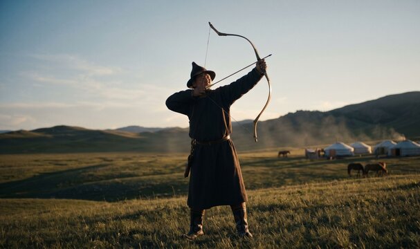 Mongkol man and his archer