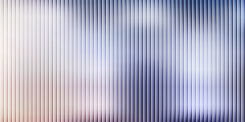 Pink purple and blue ribbed glass. Vector ribbed glass texture background. Mesh gradient. acrylic ribbed bath surface. Reeded glass background semitransparent overlay. Bath wall window © wahyu