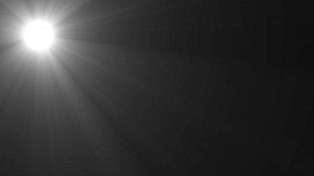 sun light effect, a layer or arrangement of isolated flares on a black background.