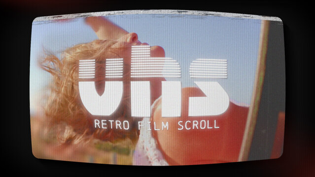 VHS Vintage Slideshow Scroll