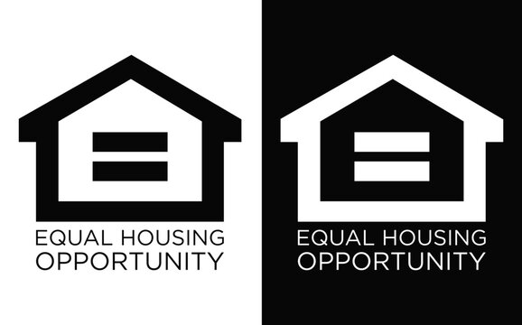equal housing opportunity black logo svg vector