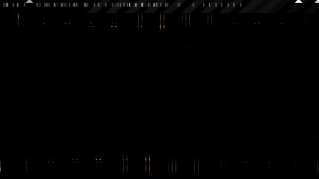 dynamic and futuristic geometric glitch overlay on black background.