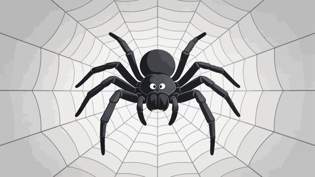 Spider on a web