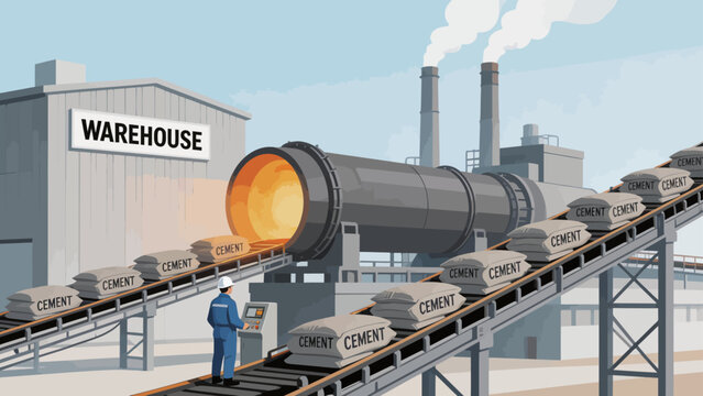 Cement factory production line