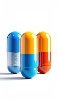 Colorful Medicine Capsules