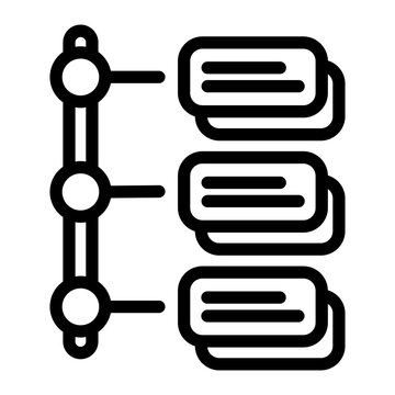 task batching line icon