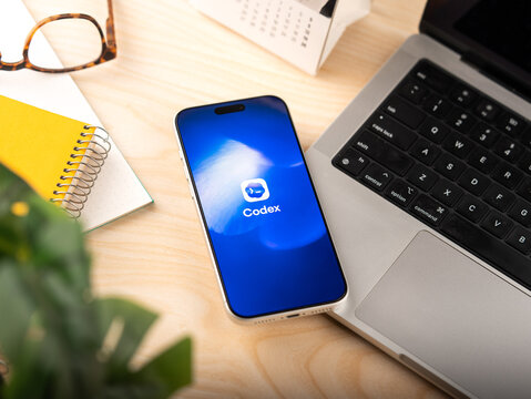 OpenAI Codex logo is displayed on the screen of a smartphone, in Bangalore, India, on May 11, 2026