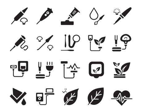 Agricultural Drone and Aerial Monitoring Icons