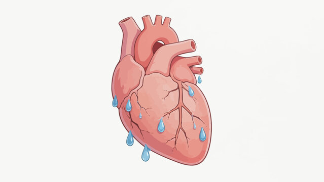 Illustration of a human heart