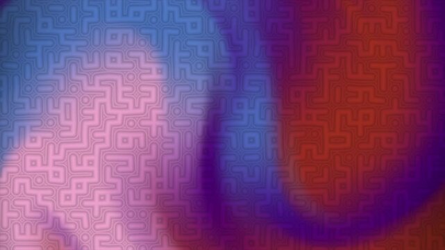 Abstract background with a maze pattern and smooth color gradient.
