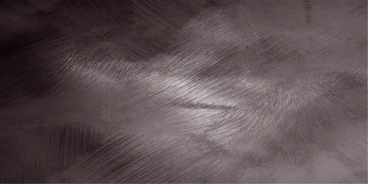 A dark grunge abstract metal background features an old textured gray surface with a vintage black pattern and dirty blank board design