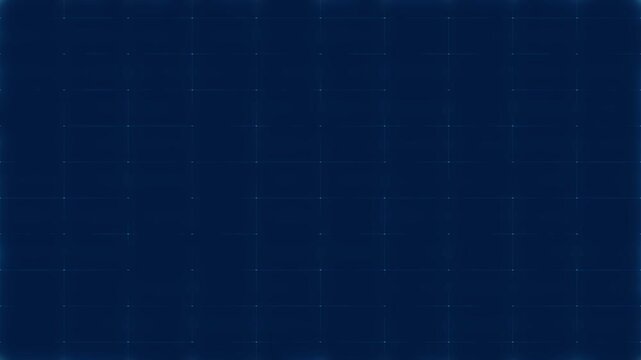 Minimal Data Flow Chart Animation With Blue Tech Grid