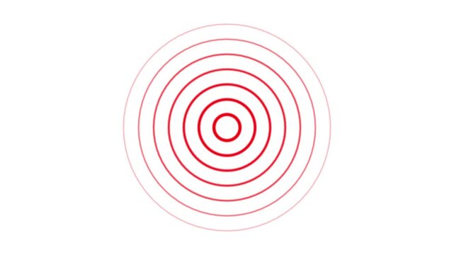 Radio waves concept. network tower produced radio wave concept. Abstract Digital Futuristic Radio Wave Animation.