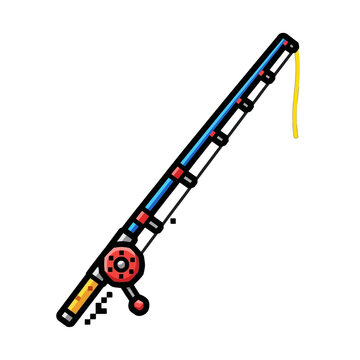 Colorful and Cartoonish Drawing of a Nerf Blaster with a Long Barrel and Bright Design Elements Suitable for Children and Fun