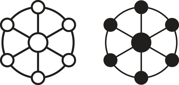 Dependency icon for social media, app, and web design. Vector illustration.