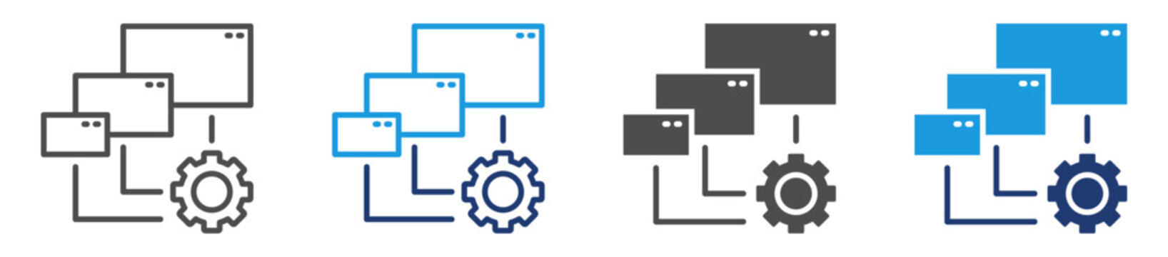 automation tasks multi purpose icon set