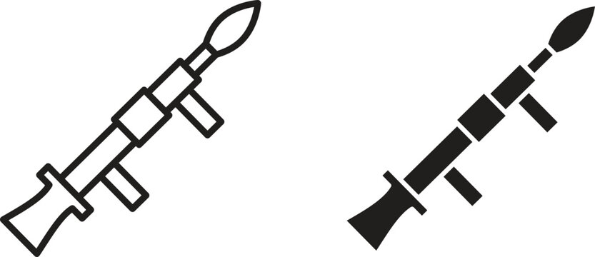 Grenade Launcher icon for social media, app, and web design. Vector illustration.