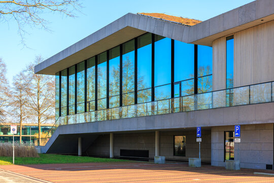 Wagningen, Netherlands&mdash;March 03,2026: the Omnia Auditorium in Wageningen University