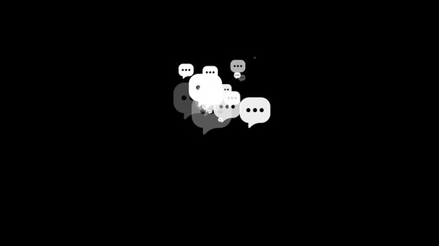 Social media emoji with SMS isolated icon for reaction animation .
