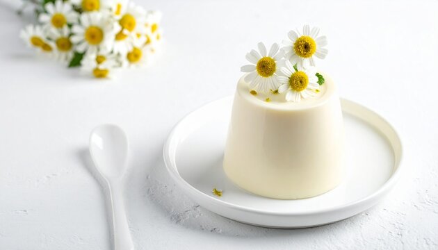 Kamillen-Panna Cotta