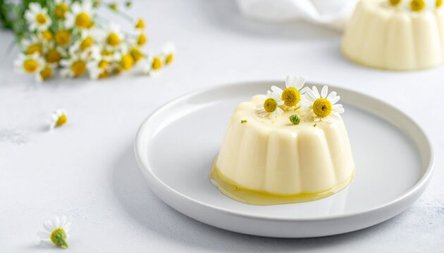Kamillen-Panna Cotta