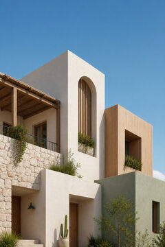 Modern Mediterranean House with Minimalist Architecture and Natural Materials
