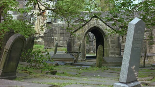 Saint Thomas a Becket Abbey Church ruins in Yorkshire