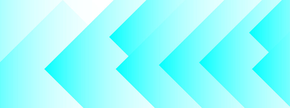 Abstract geometric vector background with cyan gradient chevrons. Modern blue arrow pattern with repeating diagonal shapes. Minimalist tech backdrop for corporate presentations and web design.