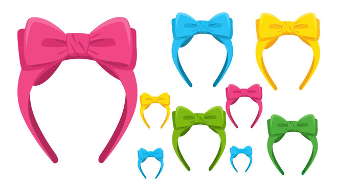 Colorful Bow Headbands Collection - Fashion Accessories for Girls and Women