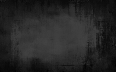 Fototapeta premium Grey textured concrete wall background. Close-up of black textured concrete