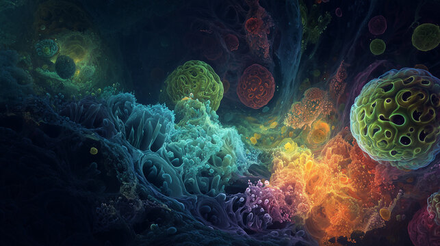 Ai underwater world background