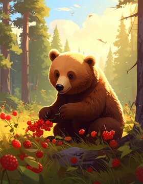 Bear in forest