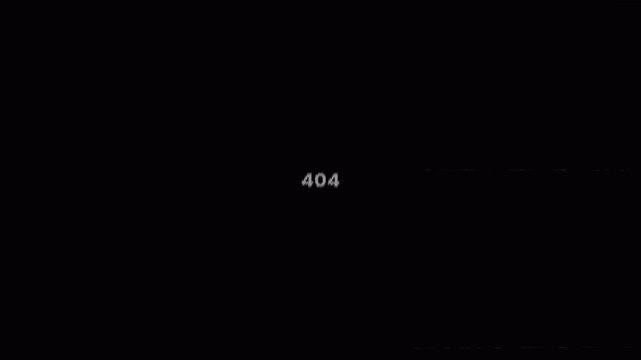 404 Not Found Digital Error Message on Black Screen. 4k stock