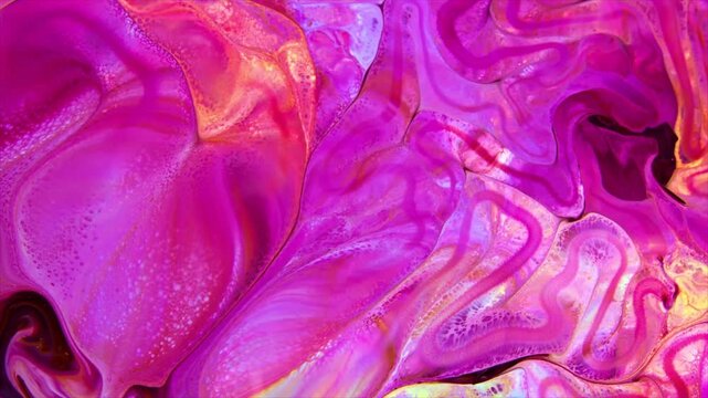 Abstract swirling pink and orange texture with fluid organic patterns