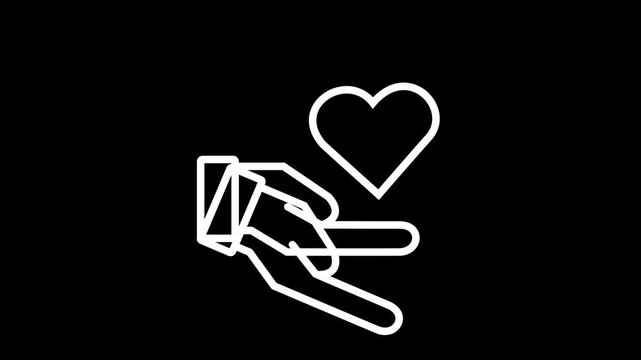 Human care animation showing support, charity, donation and healthcare assistance concepts.