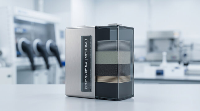 Advanced energy density battery module featuring multi layer internal cell stack design for high power storage unit.
