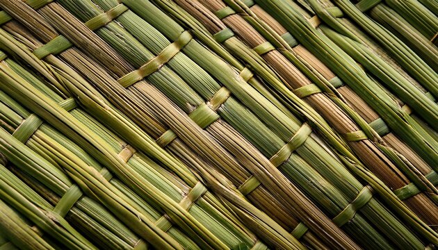 woven water hyacinth texture close up
