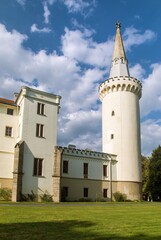 Obraz premium Neo-Gothic Bor Castle, Bohemia, Czech Republic