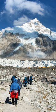Mount Everest base camp Nepal Himalaya mountain